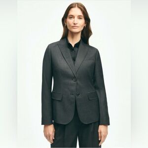 Brooks Brothers Women’s Wool- Cashmere Jacket, size 12, dark grey, Like new